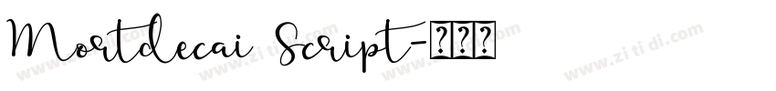 Mortdecai Script字体转换